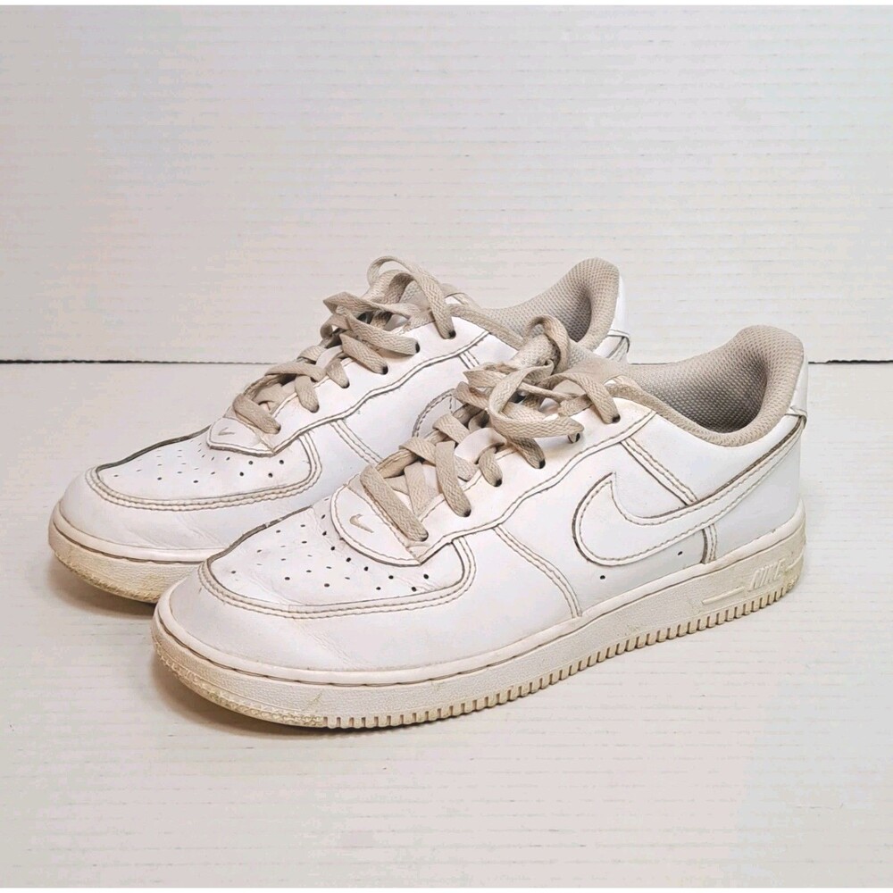 Nike Air Force 1 Kids Size 3Y White On White AF1 Youth Sneakers DH2925-111 Shoes